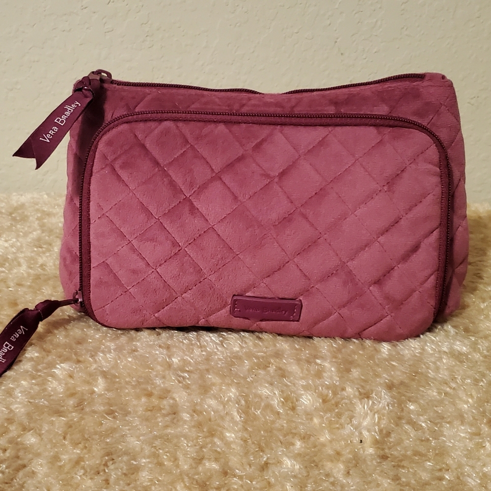 Vera Bradley Pink Velvet Makeup small purse.